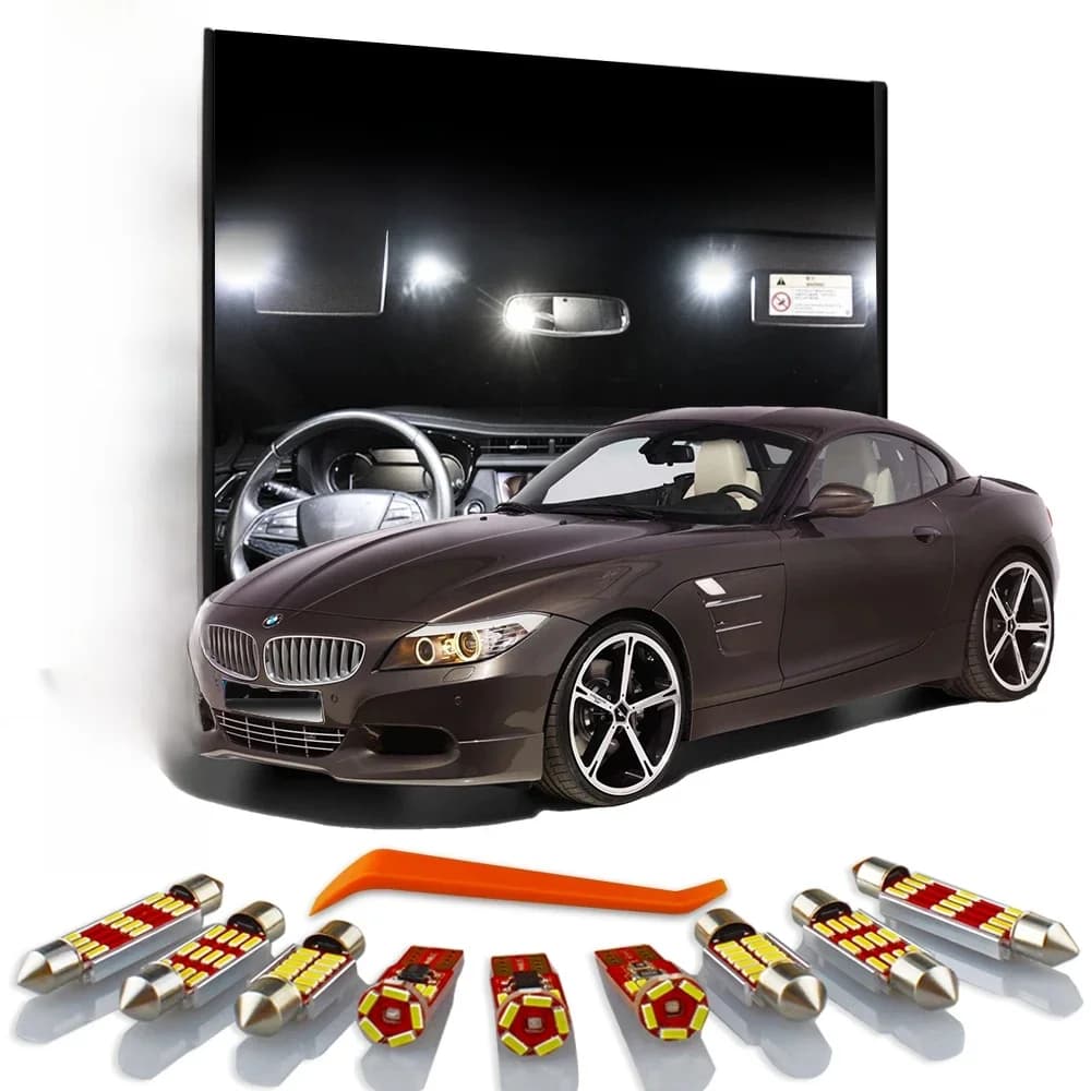 MDNG-Kit d'éclairage LED Canbus pour BMW Z3, E36, Z4, E85, E86, E89, Coupé Convertible, Nikde voiture, Carte breton, Coffre, isotBox, Miroir de courtoisie