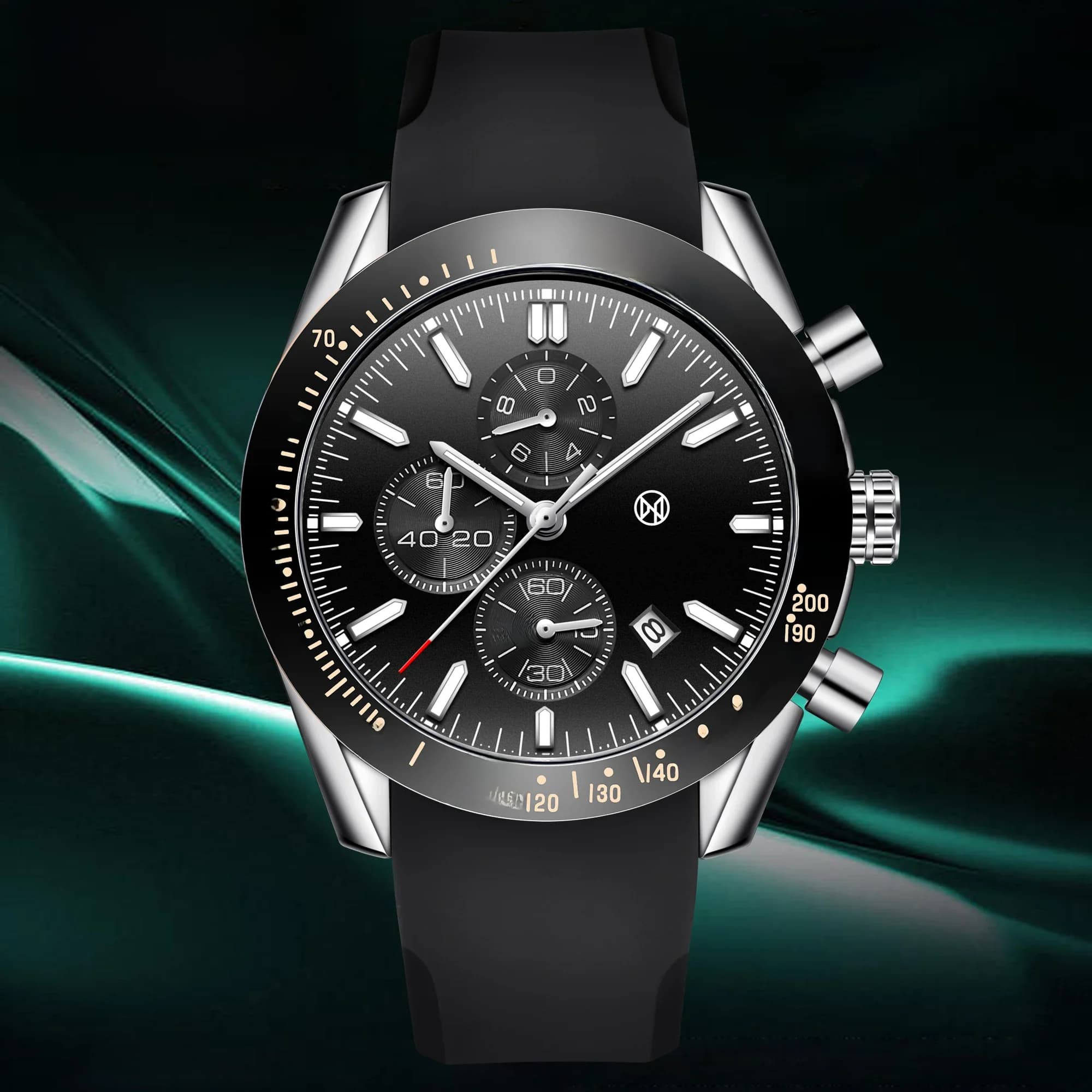 PAGANI DESIGN Nouvelle montre à quartz pour homme de 45 mm, bracelet en caoutchouc, montre de luxe pour homme, mode décontractée, sport, horloge masculine, Relogio Masculino
