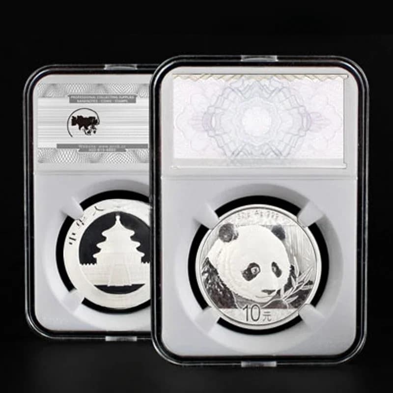 10 pièces, tailles 27 mm à 40 mm, plaques de présentation pour pièces de monnaie avec identification par niveaux, boîte de rangement pour collection, coussinets d'insertion de couleur blanche PCCB