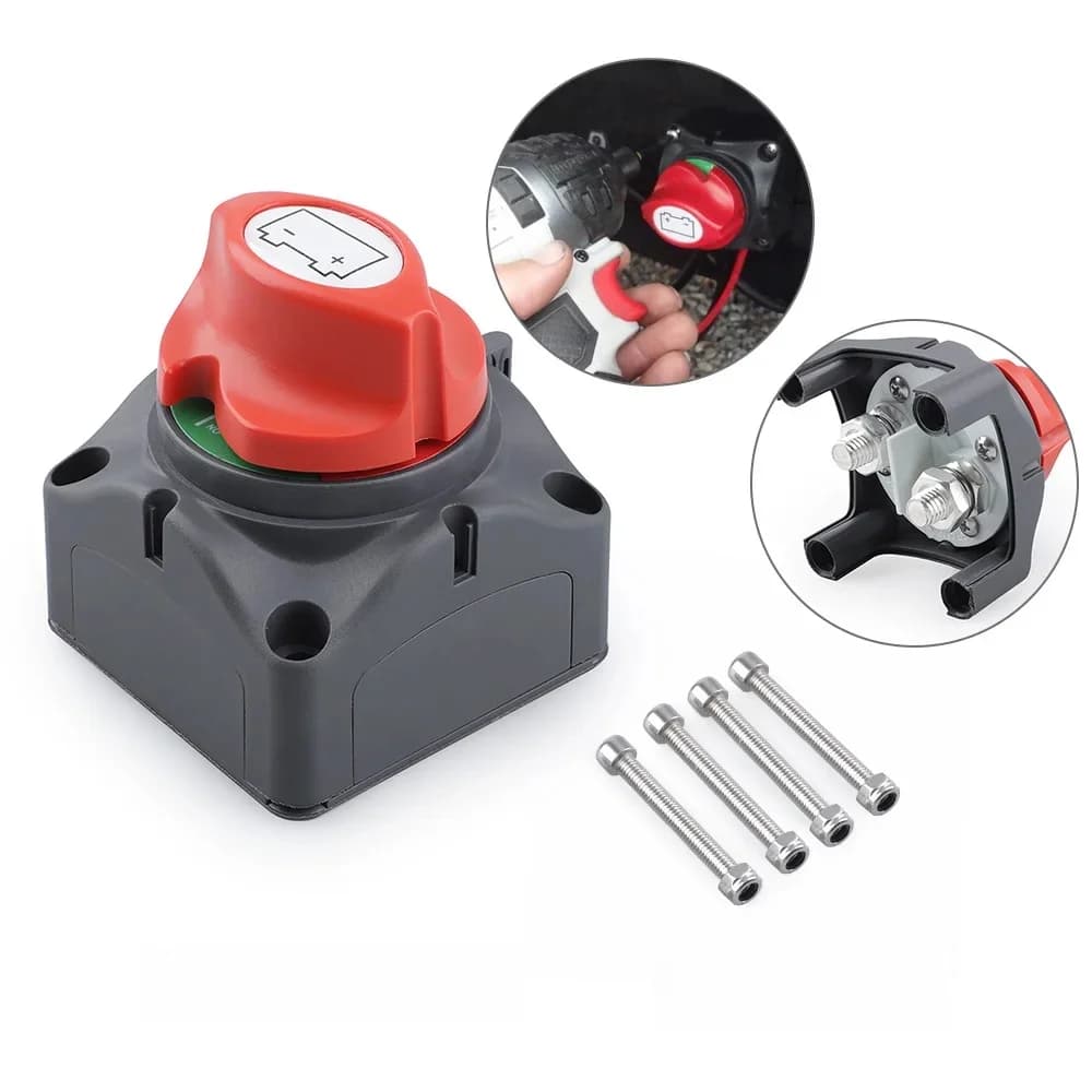 Sélecteur de commutateur DC 12V-60V 100A-300A, commutateur de déconnexion, interrupteurs rotatifs marche-arrêt, batterie de bateau, voiture, camping-Car