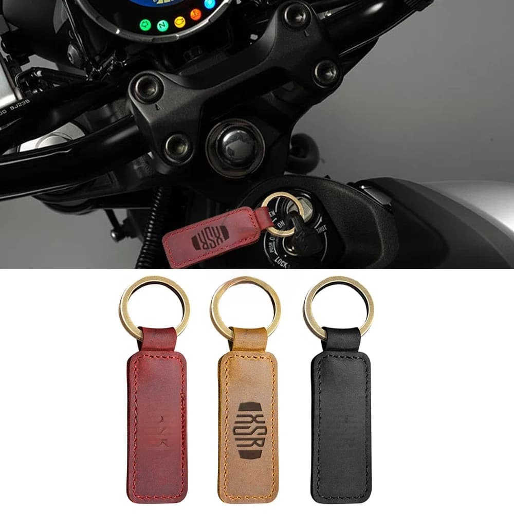 Porte-clés de moto en peau de vache, pour Yamaha XSR 155 300 700 900