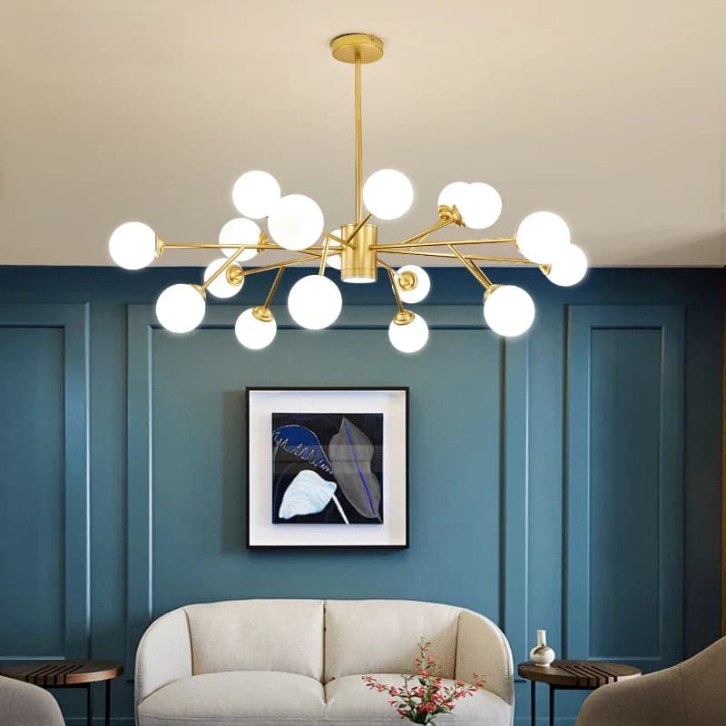 Lustres de plafond LED modernes, lampes LED en verre nordique pour salon, chambre à coucher, salle à manger, éclairage intérieur, décoration de la maison, lumières G9