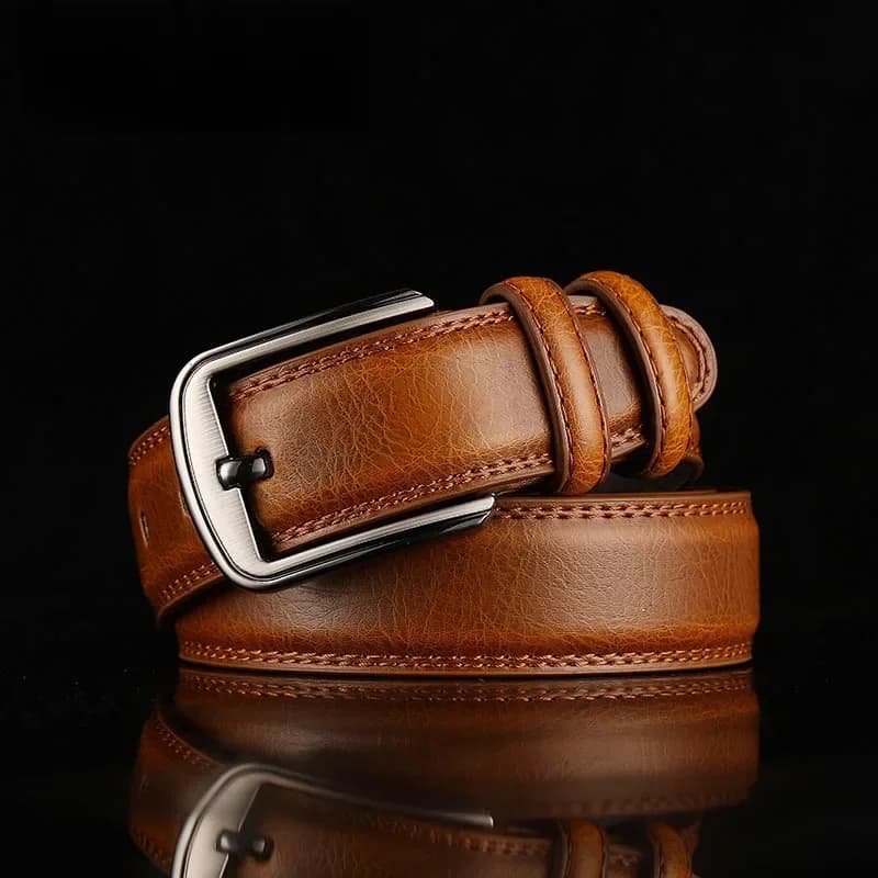 Deepeel-Ceinture d'affaires en cuir de vachette pour hommes, 2e cuir, designer environnemental, artisanat pour adultes, accessoires en jean, 3.7x110-130cm, 1PC