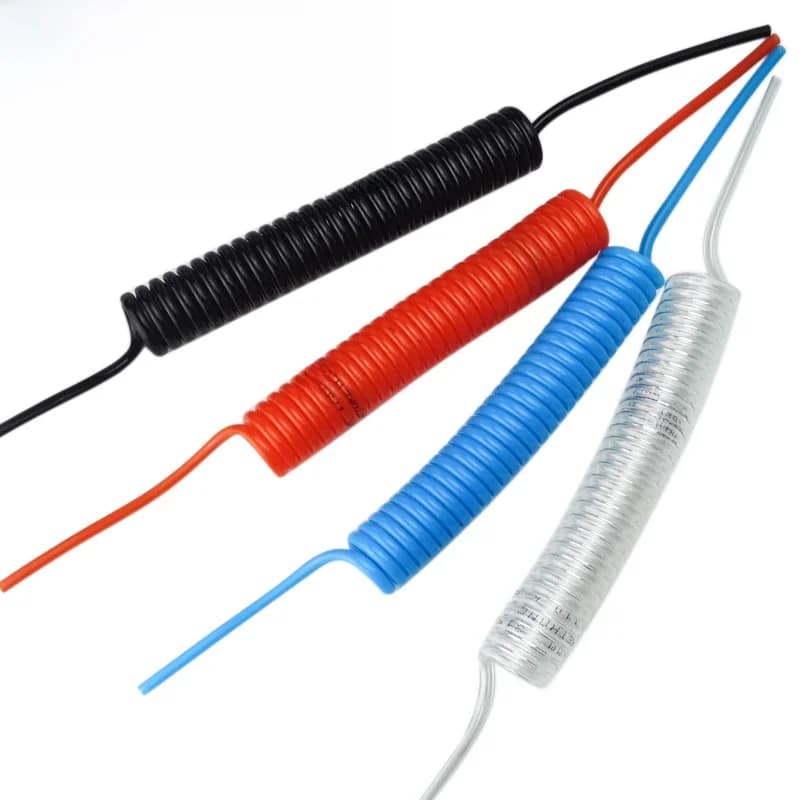 PU4 * 2.5 tuyau de compresseur d'air en polyuréthane Tube outil d'air Flexible PU0425 tuyau en spirale à ressort 2M 4M 6M 8M 10M 12M