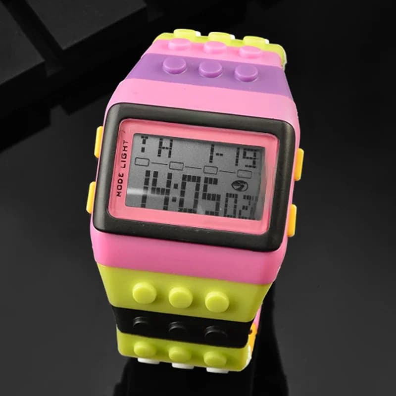 Mode arc-en-ciel montre femmes Led montres numériques SHHORS multifonction électronique montres dames filles montres Reloj Mujer
