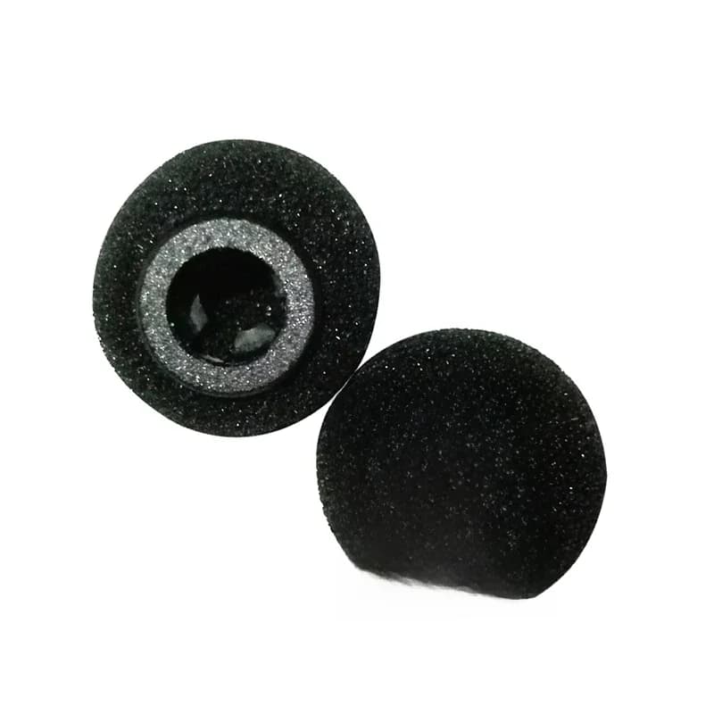 Canfon 2 pièces housses de pare-brise en mousse pour micro Lavalier avec support en plastique ABS Compatible pour SONY UWP V1/D11D/21 ECM-V1BMP Lav-Mic