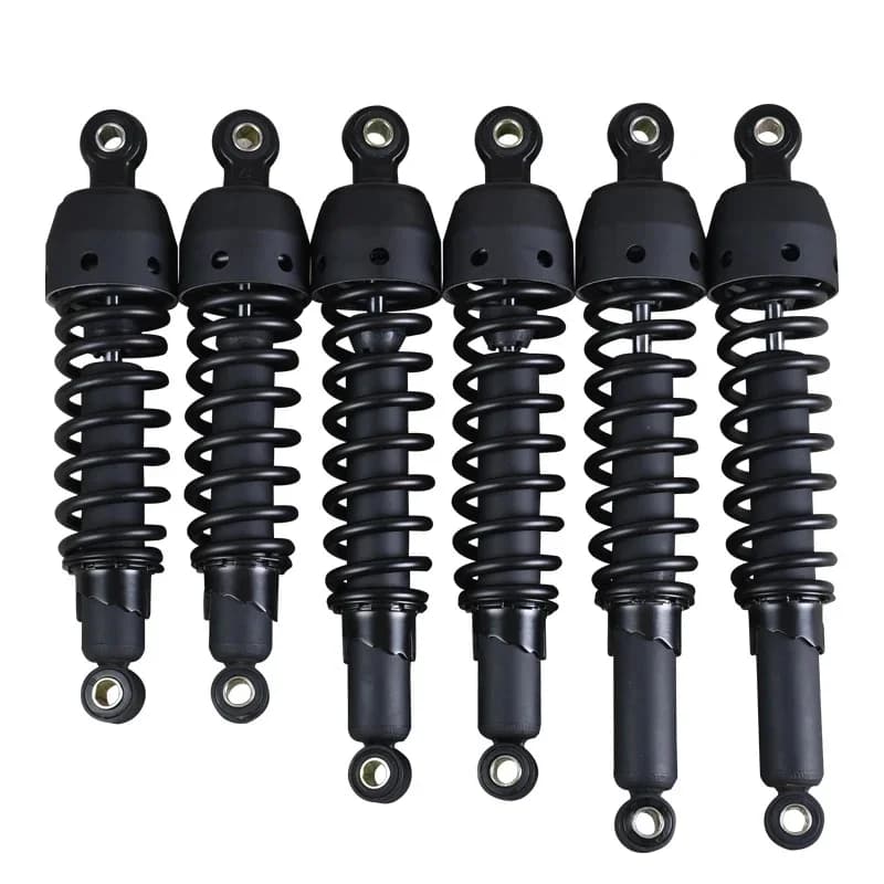 Amortisseurs universels de moto avec couvercle en plastique, matériau en alliage d'aluminium, ressort pour GN CG GV300S, 295mm, 335mm, 360mm, 7.5mm