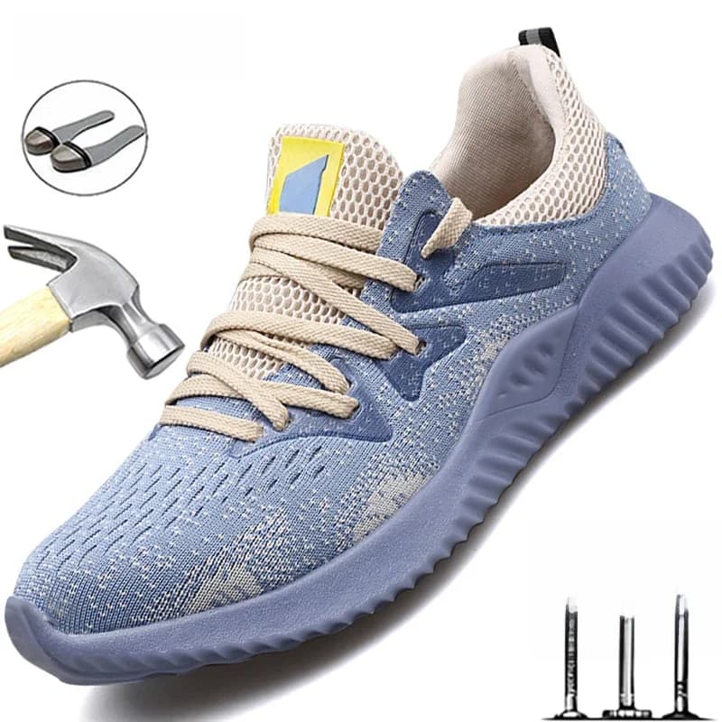 Chaussures de sécurité indestructibles pour hommes, chaussures de travail avec embout en acier, baskets de travail, chaussures industrielles, chaussures de protection Anti-perforation