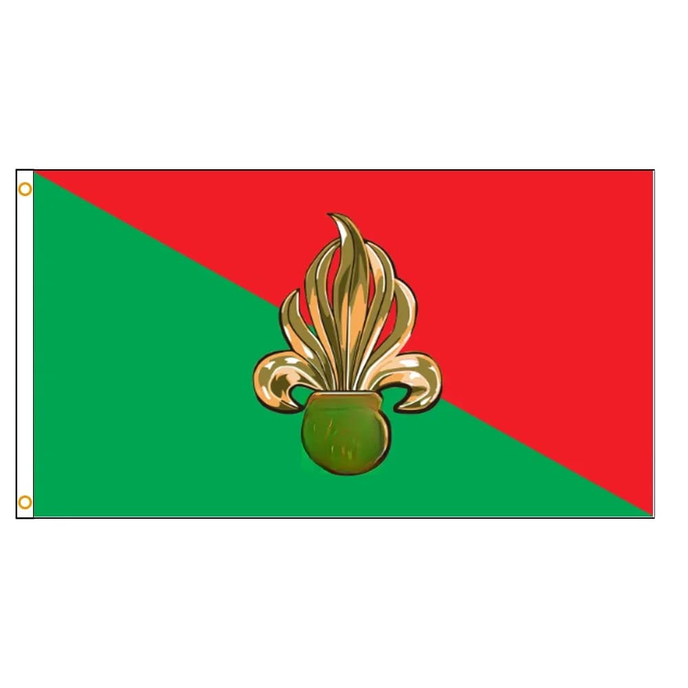 Drapeau de la Légion étrangère française, 90x150cm, 3x5 pieds, pour bannière FFL de l'armée française