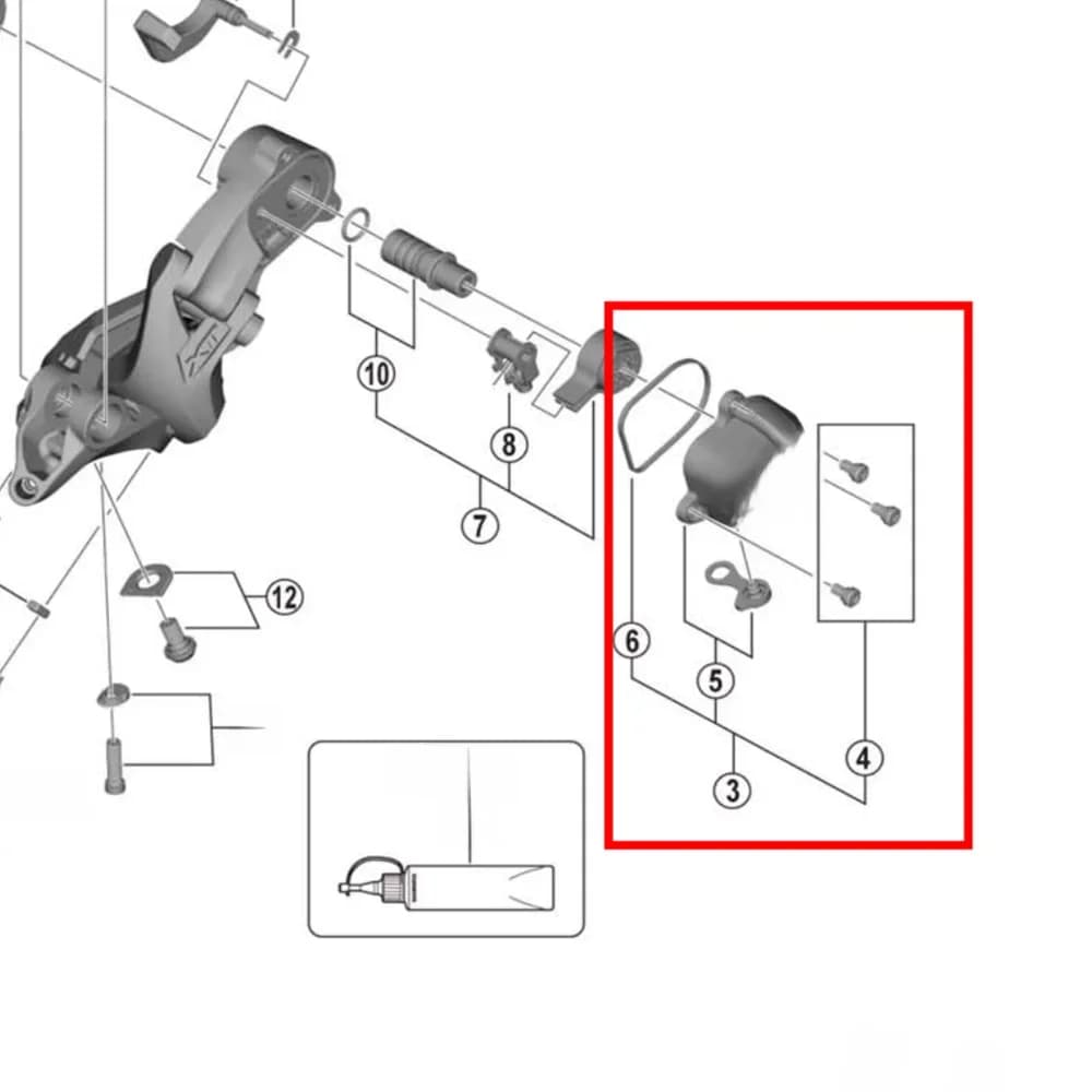Shimano – jeu de boulons de dérailleur arrière, couvercle en P, capuchon Y5YX98030 Y3FZ98010 Y5RT98020 Y3FW98030 Y3FX98010 Y5PV98030 Y3GE98020