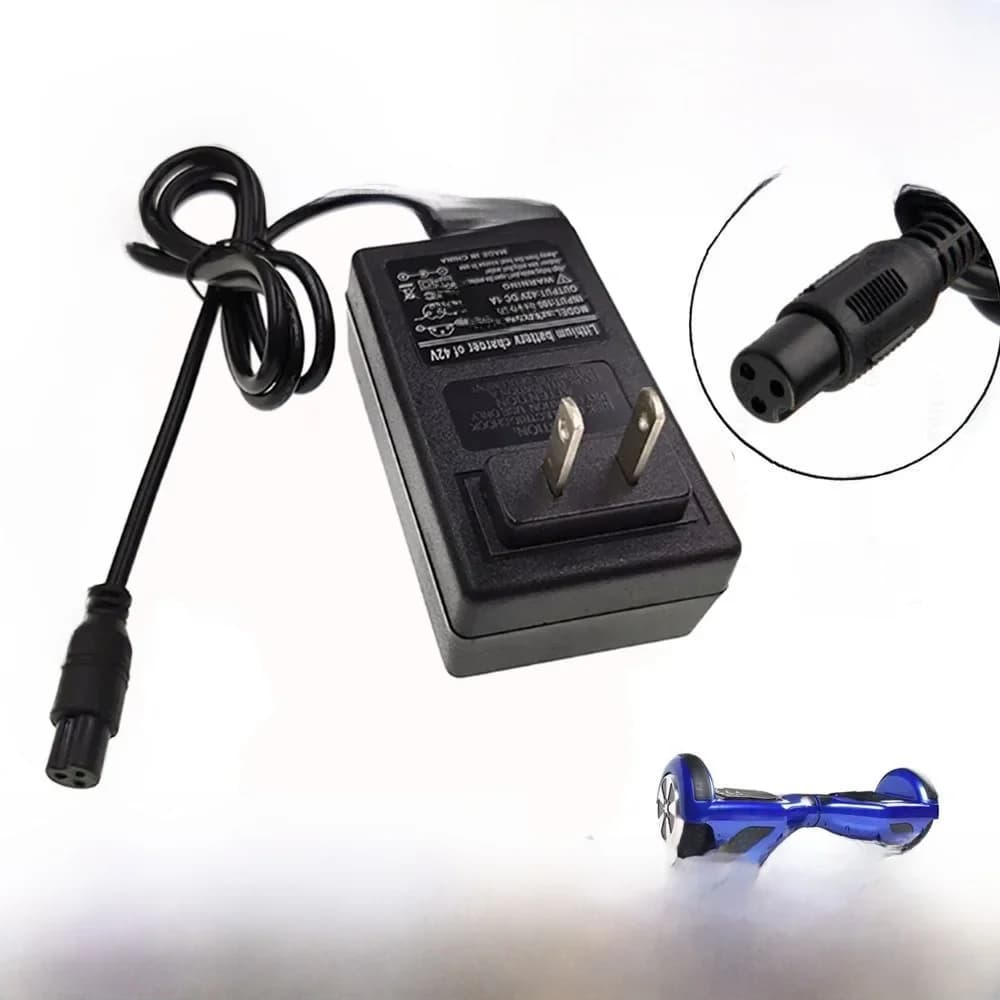 Chargeur de batterie universel 42V 1A pour batterie Li-ion 36V avec connecteur 3 broches GX12
