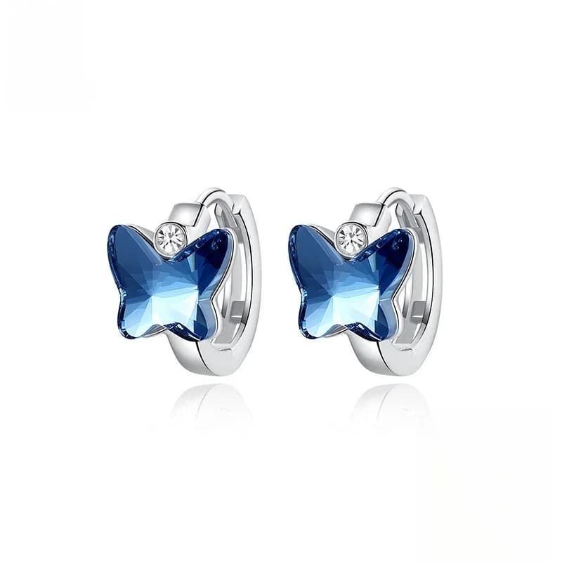 ORSA Jewelry – boucles d'oreilles papillon en cristal pour adolescents, avec Zircon AAAA, clip féminin, bijoux en argent, 2021, sw12