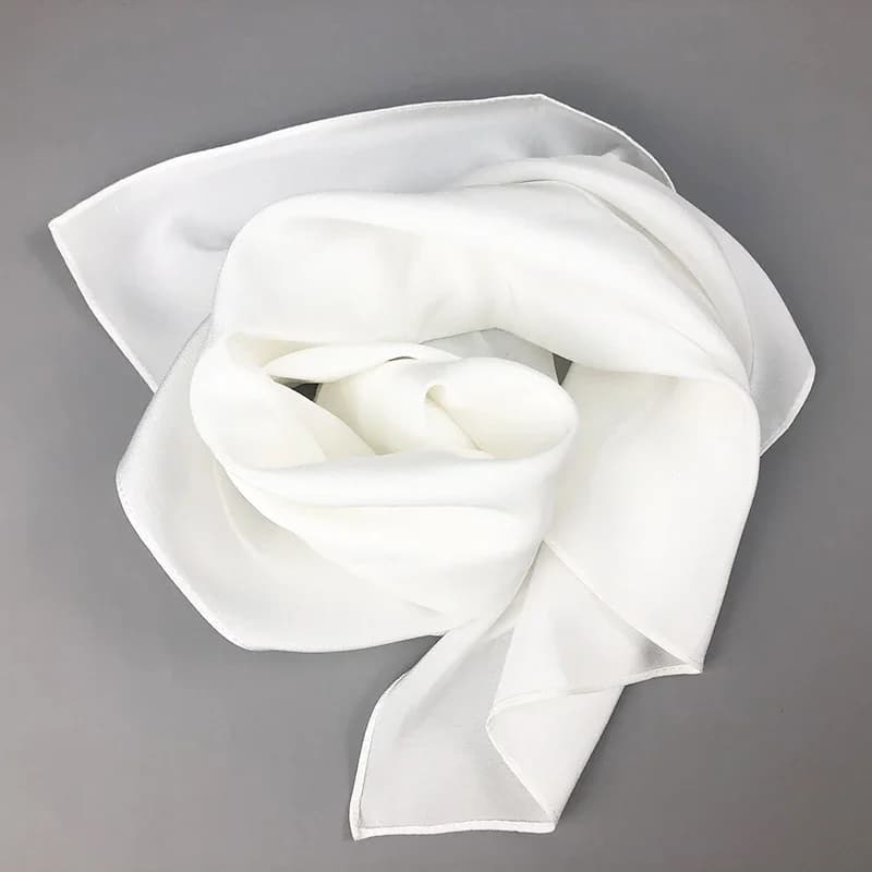 Group écharpe injplanchers f pour femme, châles à col carré pour femme, bandana en pansement uni blanc, bandeau pour cheveux, écharpe foulard, hijabs pour peinture à la main, 2021