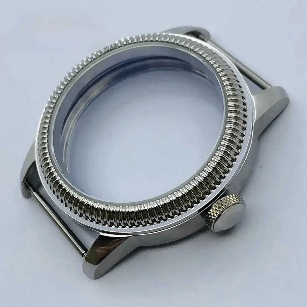 Miuksi – boîtier en acier inoxydable argenté, 44mm, adapté au mouvement de la série ETA 6497 6498 ST3600 ST3620 ST36
