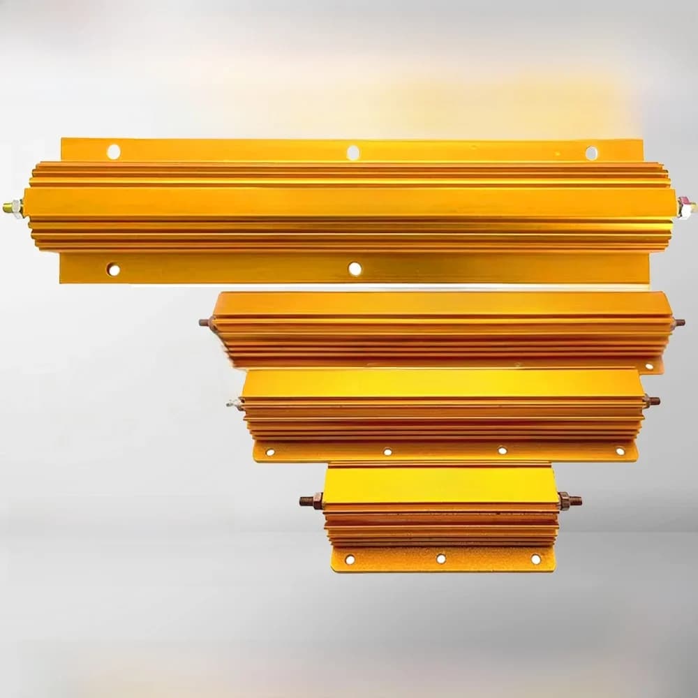 Résistance bobinée en aluminium, boîtier métallique, 200W 300W 500W 0.1 ~ 10K 0.22 0.33 0.5 2 4 8 20 30 47 50 100 200 300 500 1K 2K