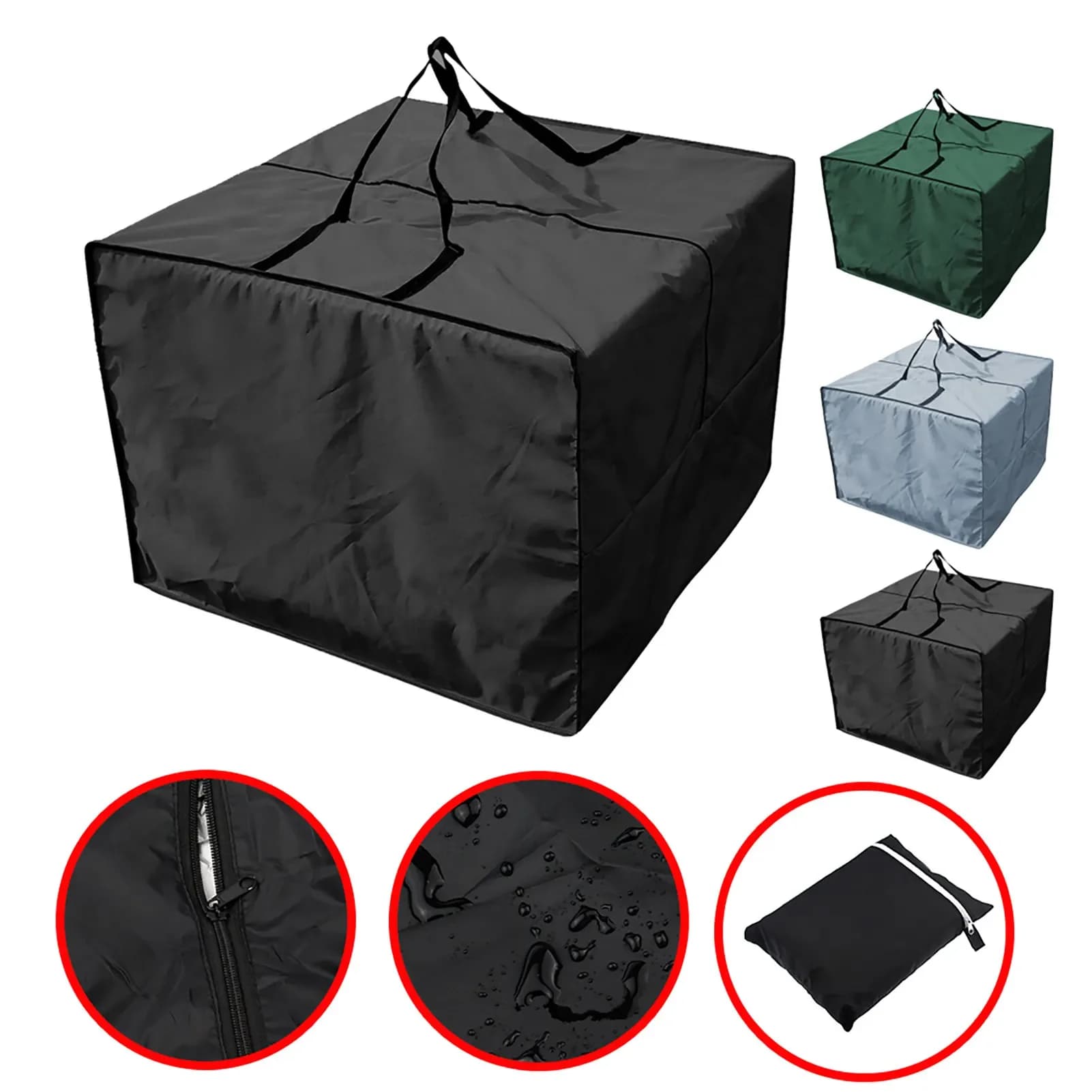 Sac de rangement de grande capacité, housse de protection étanche, multifonction, coussins de siège de meubles, extérieur, jardin