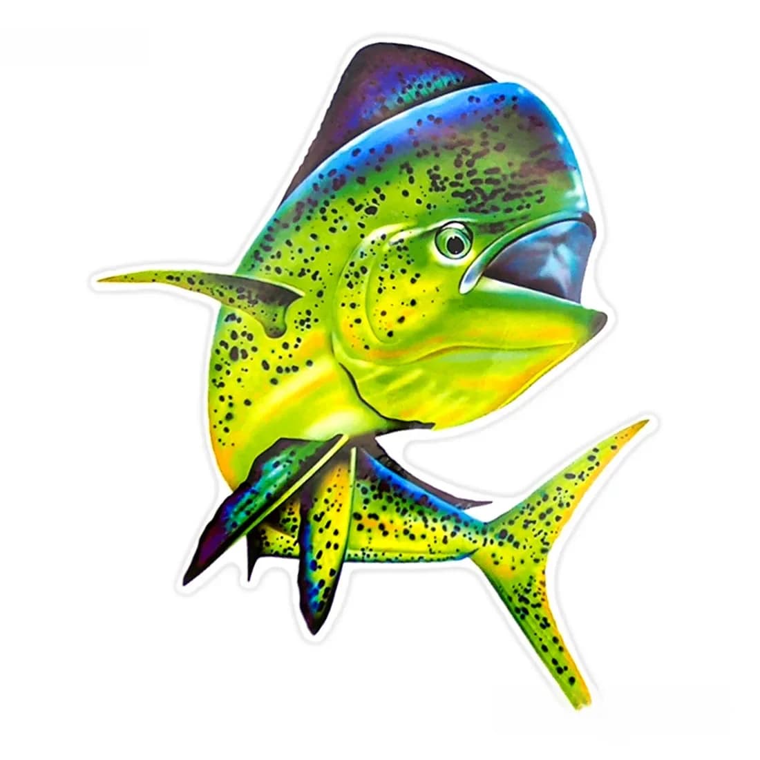 20cm, Poisson de mer de grande taille, Dauphin commun, Autocollants imperméables extérieurs, pour pêcheur, bateaux, bagages, ordinateur portable, moto, Autocollant de voiture