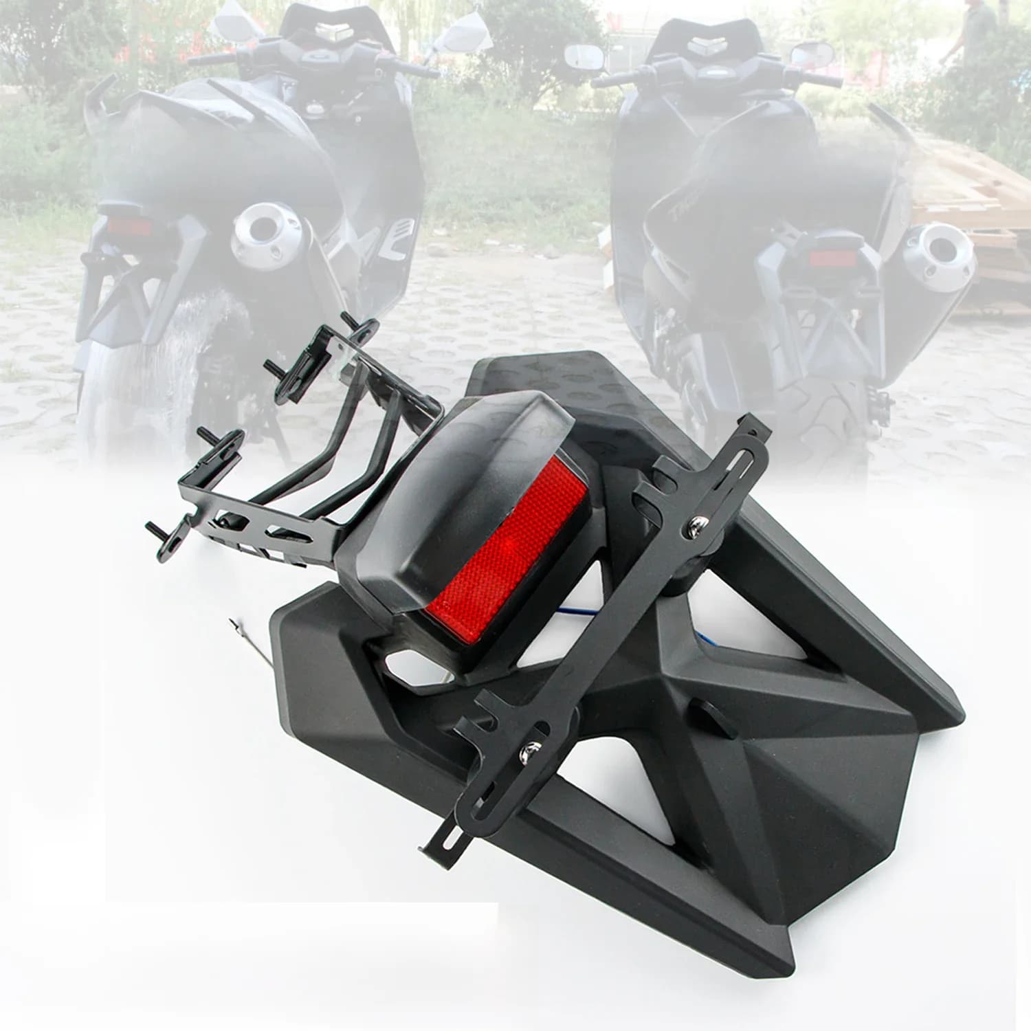 Support de plaque d'immatriculation de garde-boue arrière adapté pour YAMAHA TMAX530 2012 – 2016 t-max 530 XP 530 TMAX 530 2013