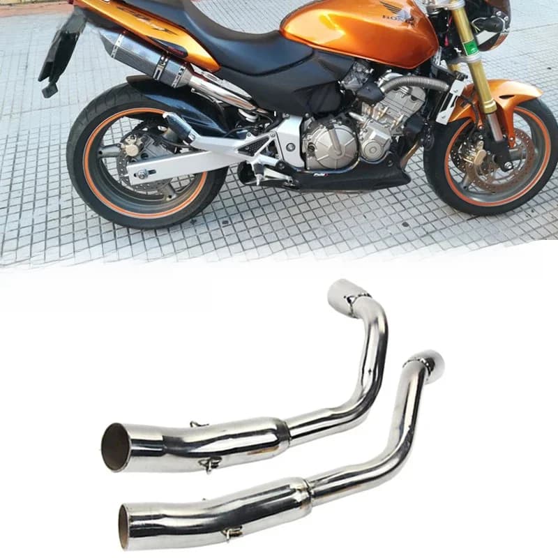 Tuyau intermédiaire à enfiler en acier inoxydable pour Honda Hornet, tuyau d'accès arrière modifié, édition UE et US, 600mm, CB600F Hornet 50.8