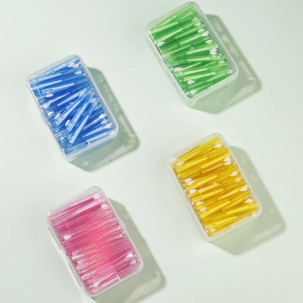 60 pièces/boîte cure-dents brosse Interdentaire dentaire 0.6-1.5Mm nettoyage entre les dents soins bucco-dentaires orthodontique fil dentaire en forme de I