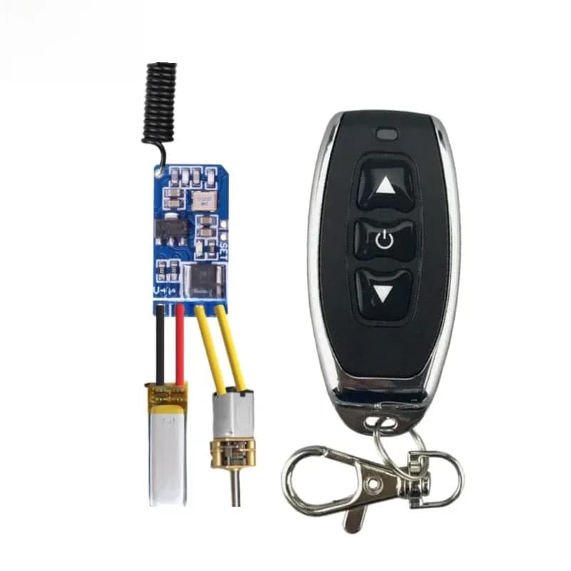 Mini-interrupteurs de télécommande pour moteurs, petits moteurs, marche avant, marche arrière, arrêt, monte/désteint, bobine magnétique RX TX 433, interrupteur à distance