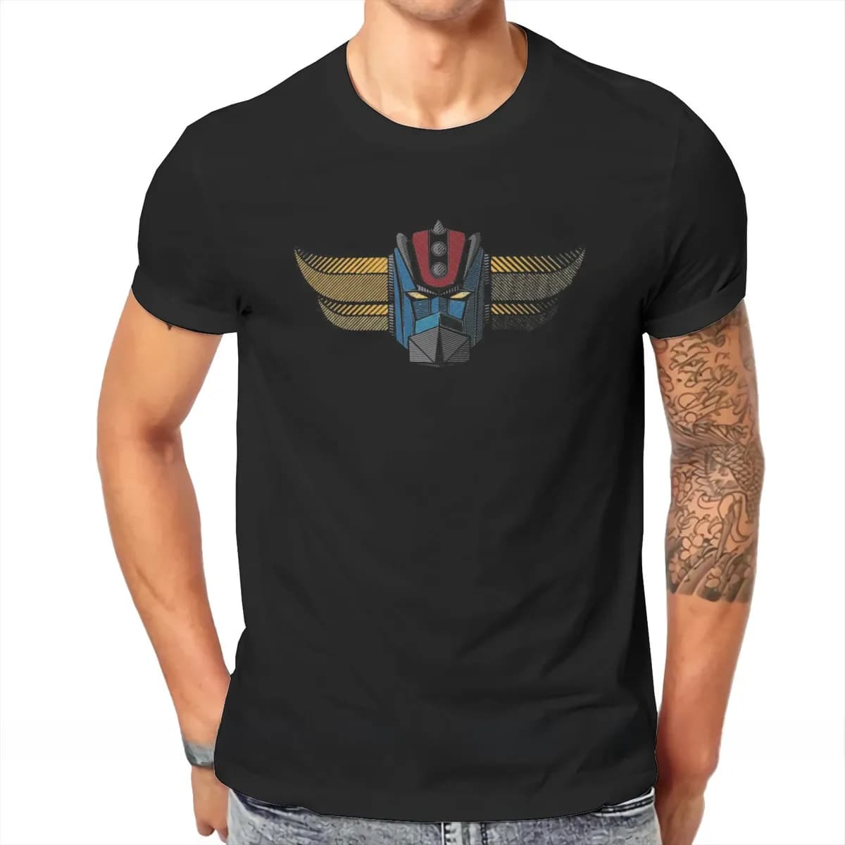 UFO Robot Goldrake Grendizer Anime 091b t-shirt classique Alternative haute qualité t-shirt grande taille col rond hommes vêtements
