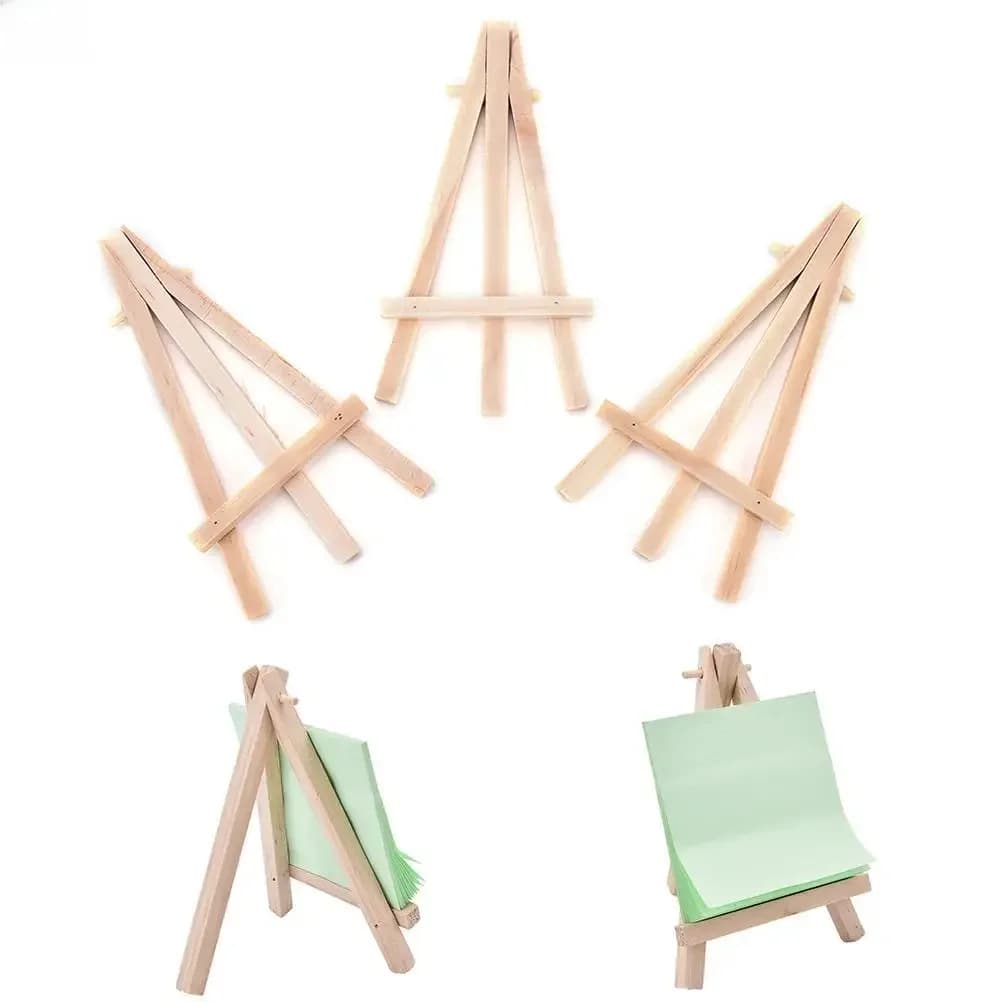 Présentoir en bois pour table de mariage, mini artiste liatif, porte-cartes, décoration de fête, 12.5x7cm