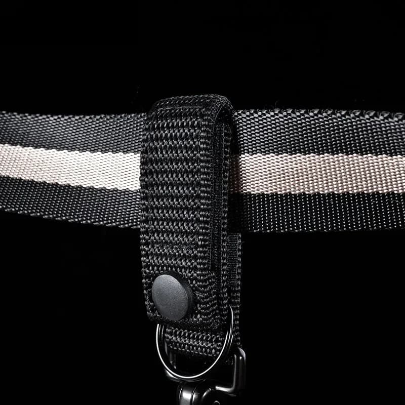 Ceinture en nylon de spécification militaire, porte-clés à Velcro haute densité, porte-clés amovible et durable avec boucle de suspension H28