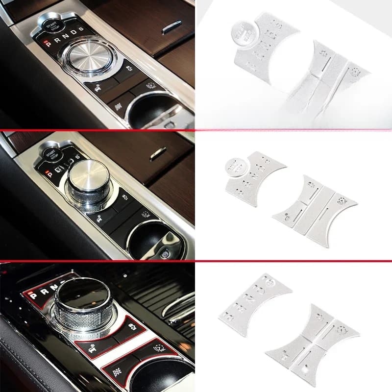 Style de voiture pour Jaguar XF XJ 2010-2019 panneau de changement de vitesse de commande centrale automatique boutons couvre autocollants garniture accessoires intérieurs