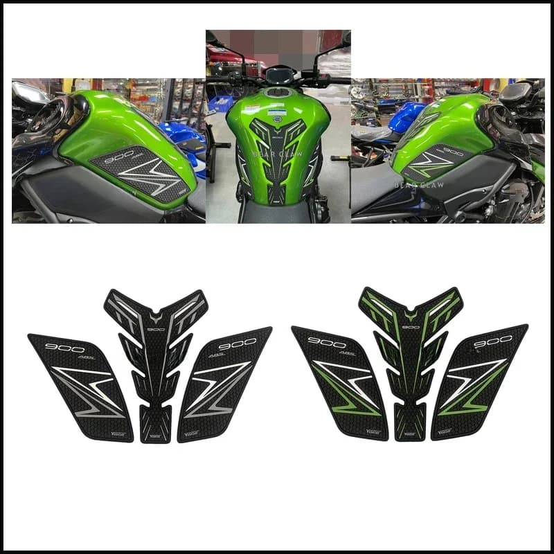 Coussretours de traction précieux pour moto Kawasaki Z900 17-20, protecteur de poignée de genou à gaz latéral, autocollant anti-ald avec un adhésif 3M super fort