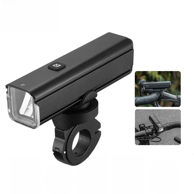ROCKBROS – lumière de vélo 1000lm 4500mAh, lampe de poche IPX6, feu avant en aluminium, charge de Type C, éclairage de cyclisme sur route et vtt