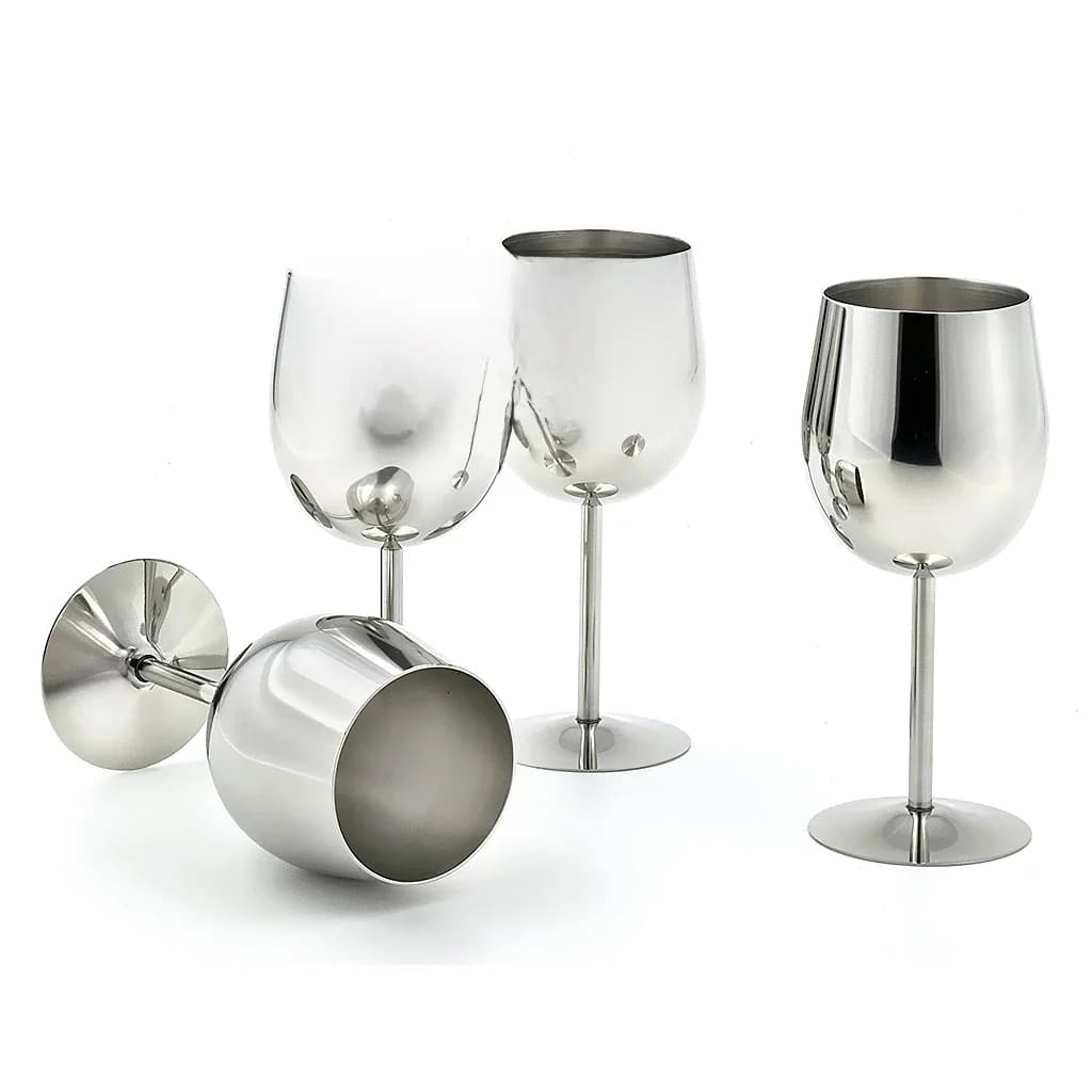 Verres à vin en acier inoxydable, verre à vin, camping et pique-niques, coupe à champagne, gobelet en métal, tasse cordiale
