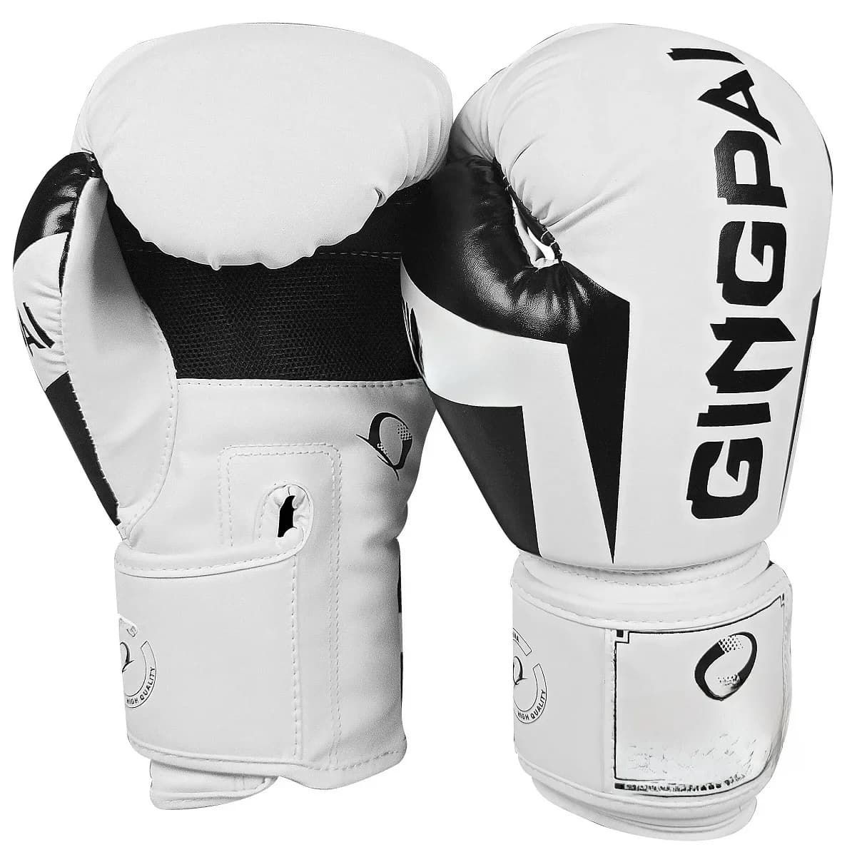 GINGPAI-Gants de boxe en cuir pour hommes, femmes et enfants, gants de boxe pour sac de boxe, gants de boxe déclinaison, gants de gastronomie Muay Thai, 6 oz, 8 oz, 10 oz, 12oz