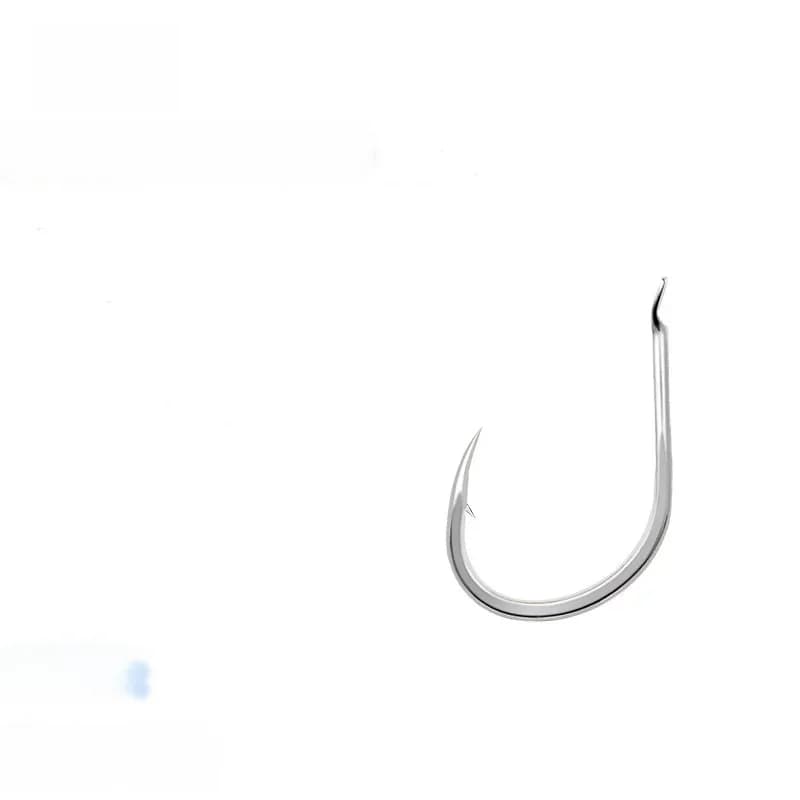 JK EXIH-100PCS hameçons de pêche légers argent plat Iseama hameçons en acier à haute teneur en carbone japon barbelé Chinu mer hameçon