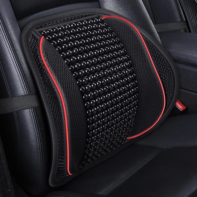 Coussin de soutien lombaire universel pour voiture, chaise de Massage, coussin de taille en maille, coussin ventilé pour voiture, bureau, maison