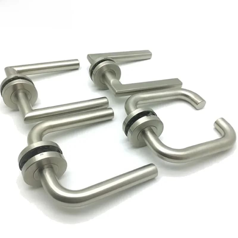 Poignée de serrure de porte fendue en acier inoxydable 304, poignée de porte coupe-feu, surface brossée, à luttes multiples, haute qualité