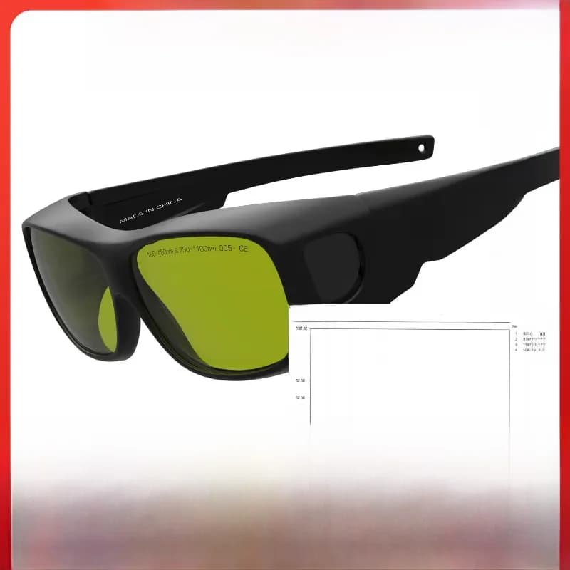 Lunettes de protection laser infrarouge 1064nm, 650nm, pour l'épilation, rouges, 532nm, vertes, 450nm, bleues