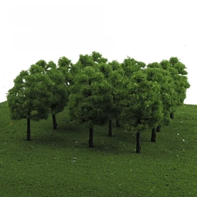 20/40 pièces vert modèle arbres Train chemin de fer modèle Kit aménagement paysage artificiel Miniature Mini arbre Wargame bureau décor