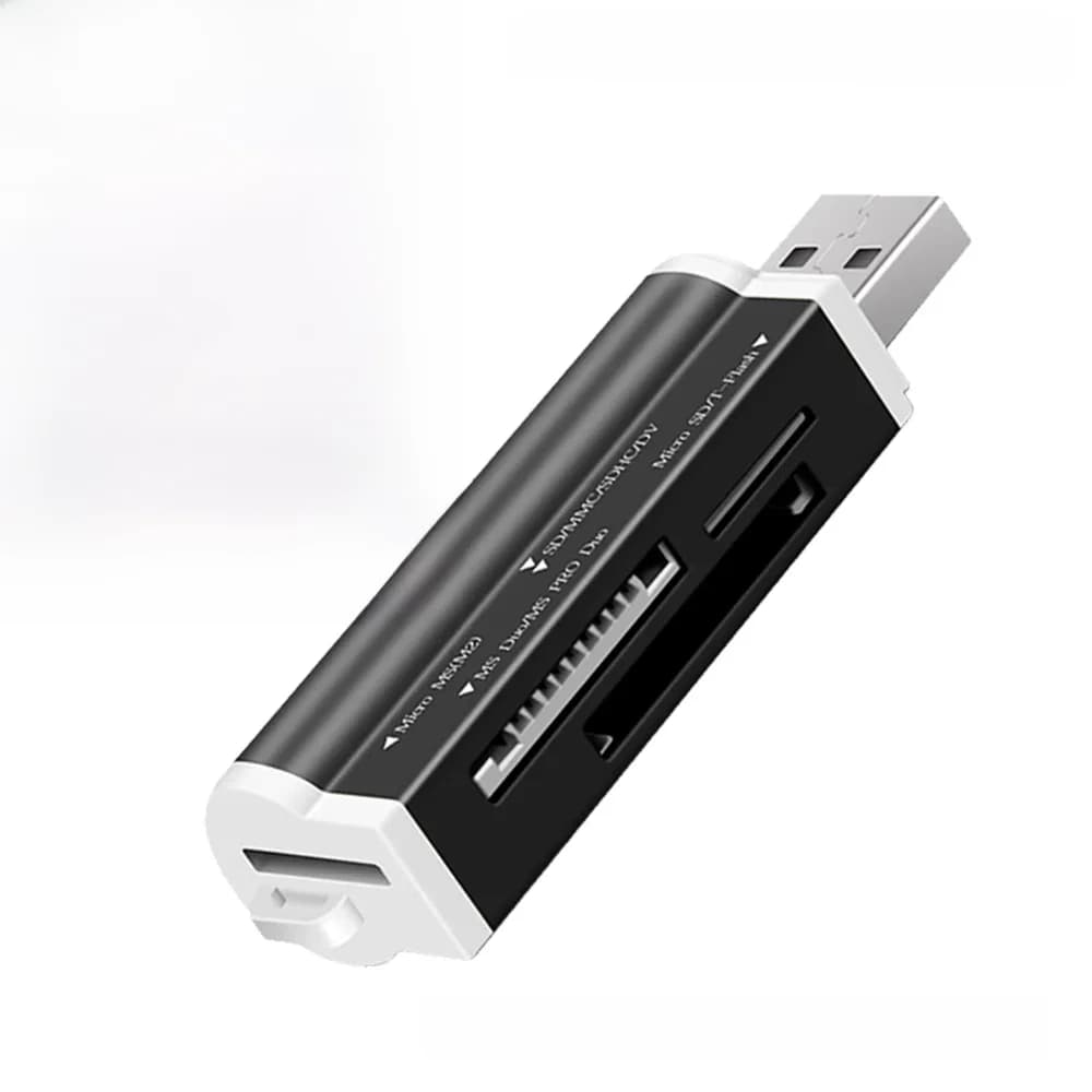 Lecteur de carte intelligent tout-en-un lecteur de carte multi-en 1 SD/SDHC MMC/RS MMC TF/MicroSD MS/MS PRO/MS DUO M2 lecteur de carte