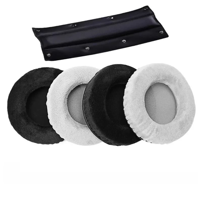 Coussinets d'oreille de remplacement en velours doux, bandeau avec cache-oreilles pour Superlux HD330 HD662 HD662B HD660 HD668B HD669 HD681 EVO HD681B