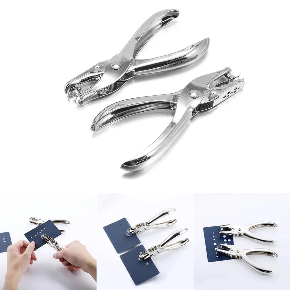 Perforateur à trou unique pour boucle d'oreille et collier, perforateur de papier à main en métal, matériaux de poinçons de scrapbooking, feuille d'artisanat, taille de trou de 3mm ou 6mm, 1 PC