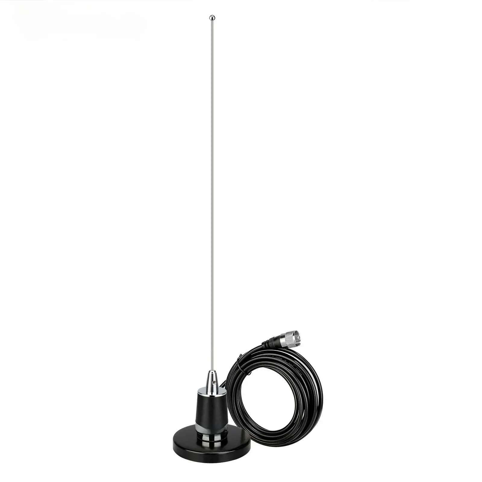 Antenne de voiture Retevis MR200 avec Base de montage magnétique connecteur NMO VHF UHF double bande 144/430MHz câble coaxial de 4M pour Retevis MA1