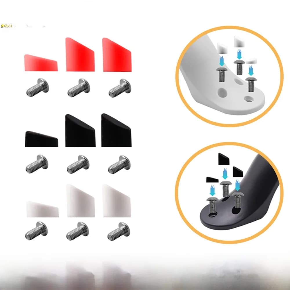 1 jeu de vis de garde-boue arrière de Scooter, capuchon en caoutchouc, couvercle de bouchon de vis pour XIAOMI MIJIA M365 Pro 1s, pièces de Scooter électrique
