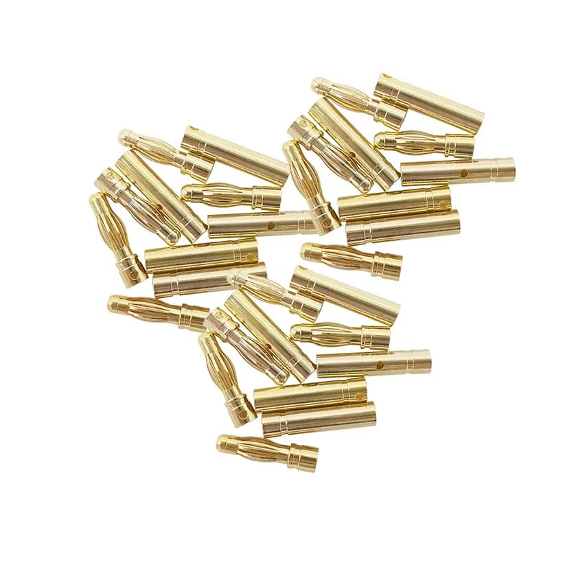 2/5/10/20 paires 2mm 3mm 3.5mm 4mm RC batterie balle fiche banane mâle femelle balle connecteur banane plaqué or