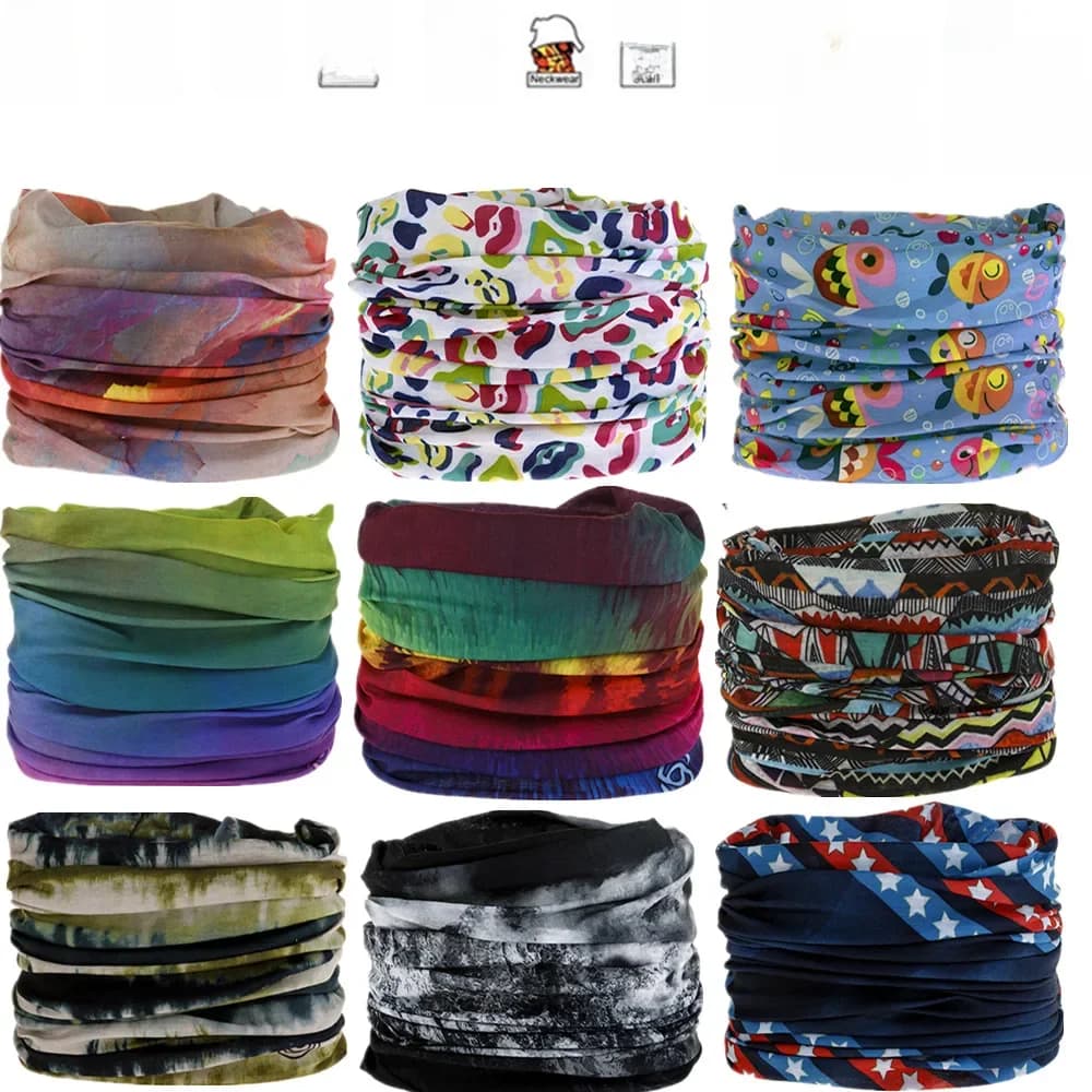 1751-1800 Camouflage sans couture magique Bandana cache-cou Paisley bandeau cyclisme pêche Tube visage bouclier hommes femmes écharpe