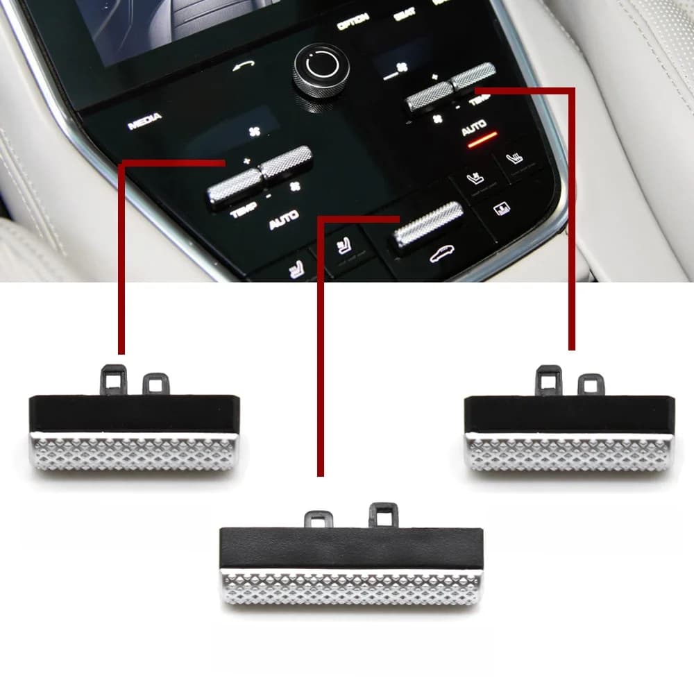 Console centrale intérieure de voiture, bouton de contrôle de température AC, interrupteur de toit ouvrant, remplacement poussoir pour Porsche Cayenne Panamera 2017 – 2021