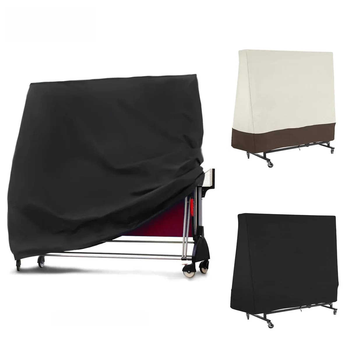 Housse anti-poussière pour Table de Ping-Pong, Oxford, imperméable, pour l'extérieur, la pluie, le vent, le soleil, résistante aux UV, housse de rangement à fermeture éclair pour Table de Tennis,