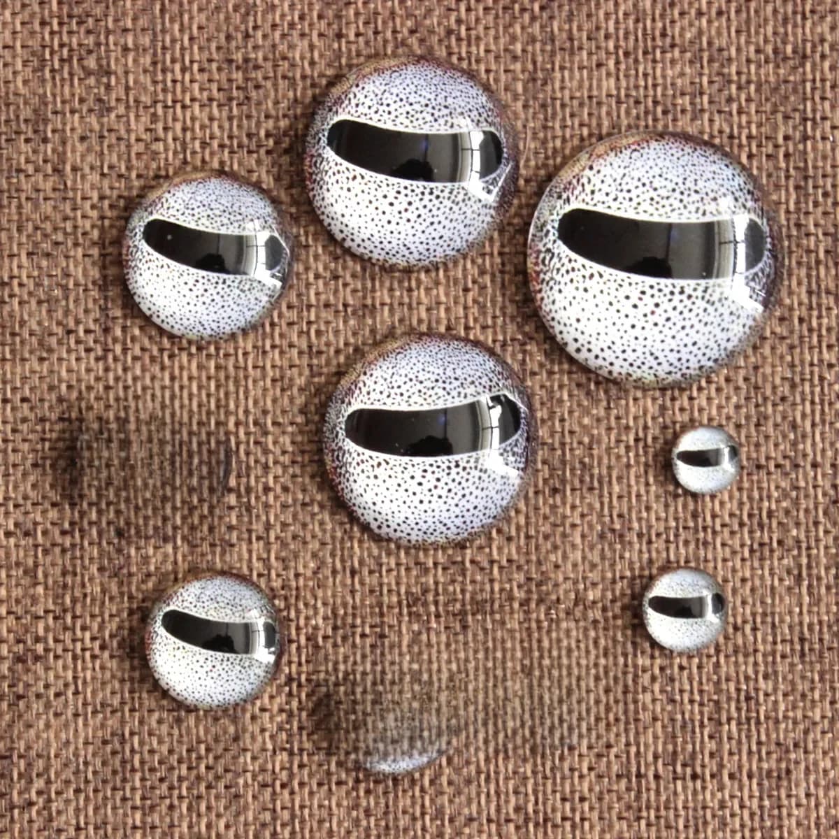 8 10 12 14 16 18 20 25 30mm yeux de poulpe motif rond Cabochon en verre Base Photo à dos plat bricolage fabrication de bijoux accessoire K06251
