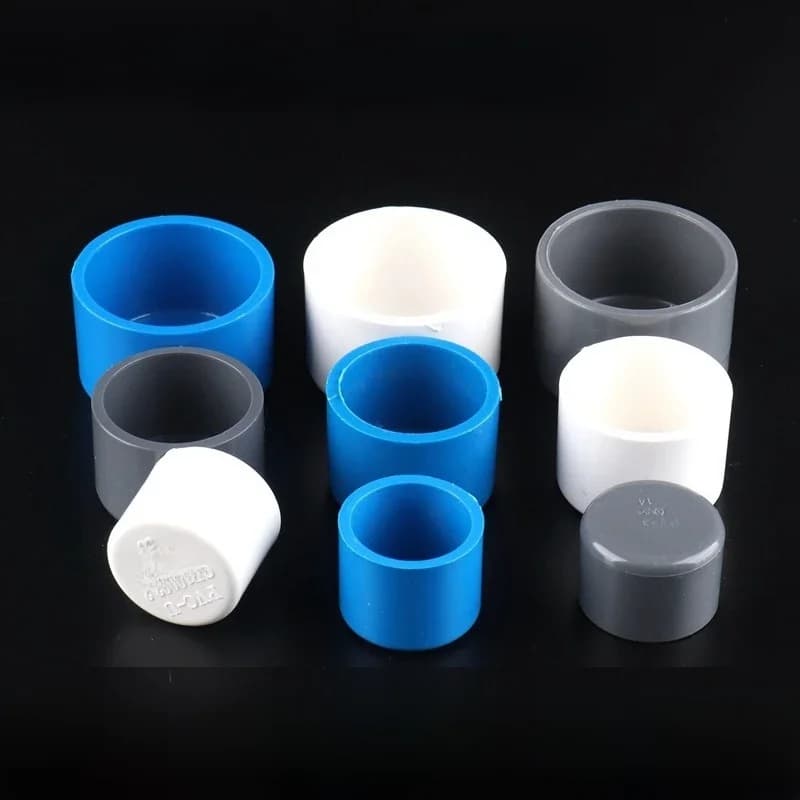 Connecteur de bouchon d'extrémité de tuyau en PVC, 5 pièces/lot, 20 25 32mm, bouchon de tuyau d'eau, capuchon d'extrémité de Tube pour adaptateur d'accessoires agricoles d'irrigation de jardin