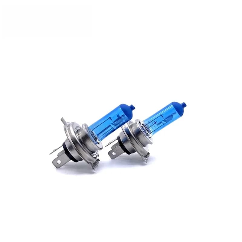 KULUZE 2 pièces Ampoules de phare super blanches H7 H4 H8 H9 H11 55W 12V Ampoule halogène à quartz HB3 HB4 100W Feux de croisement/route 9012 6000K Éclairage automobile